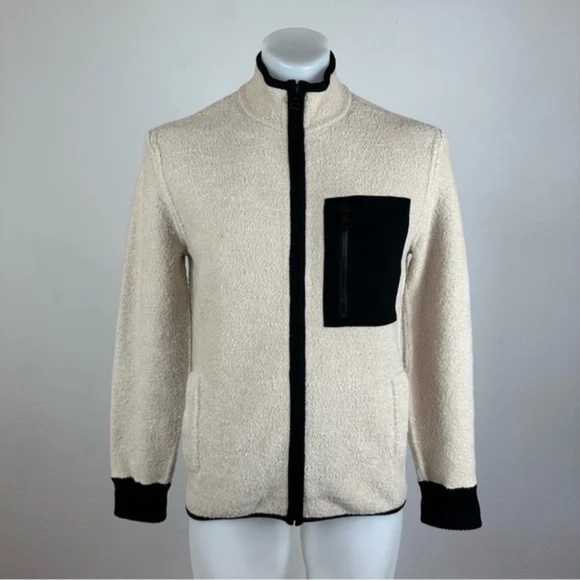 Stylish Club Monaco Bouclé Bomber Jacket - Picture 1 of 11
